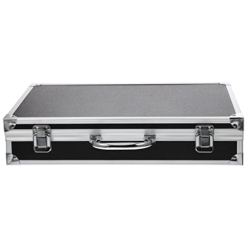 ERINGOGO-Aluminum-Attache-Case-14inch-Lock-Metal-Briefcase-with-Ripple-Foam-Hard-Aluminum-Carrying-Case-Universal-Portable-Tool-Case-for-LaptopLuggageInstrument-Black