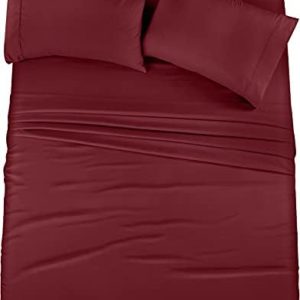 Utopia Bedding California King Mattress Sheets Set – 4 Piece Bedding – Brushed Microfiber – Shrinkage and Fade Resistant – Simple Care (California King