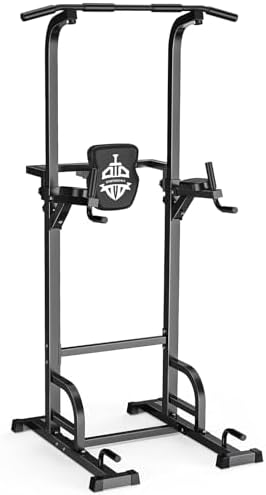 Sportsroyals Energy Tower Pull Up Dip Station Assistive Coach Multi-Operate House Fitness center Energy Coaching Health Tools 440LBS