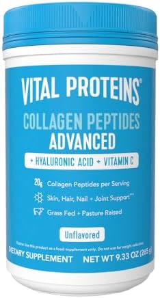 Important Proteins Collagen Powder Complement Hydrolyzed Peptides with Hyaluronic Acid and Vitamin C – Non-GMO