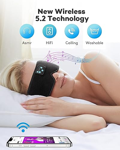 Sleep-Headphones-Wireless-Music-Eye-MaskEzona-3D-Light-Blocking-Music-Eye-Mask-Earbuds-Cover-with-Adjustable-Strap-for-Side-Sleepers-Insomnia-Travel-Yoga-Nap-Gifts-for-Men-Women