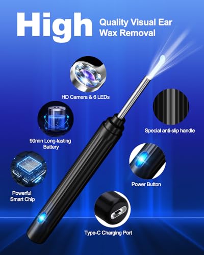 Ear-Wax-Removal-Ear-Cleaner-Ear-Wax-Removal-Tool-with-1269P-Ear-Camera-Otoscope-with-Light-Ear-Cleaning-Kit-for-iPhone-iPad-Android-Phones-Black