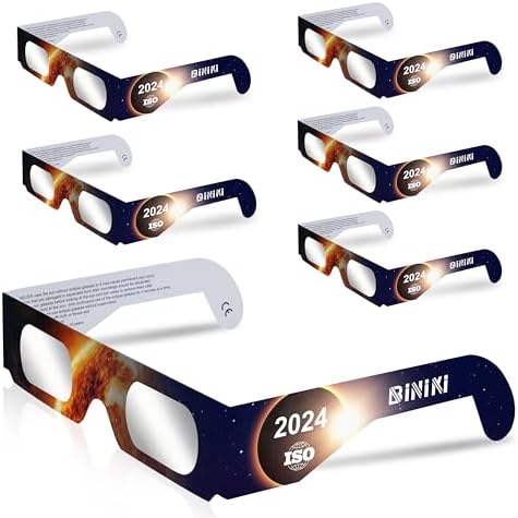 Biniki Photo voltaic Eclipse Glasses Authorised 2024 – ISO 12312-2