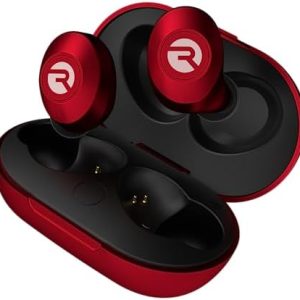 Raycon The On a regular basis Bluetooth Wi-fi Earbuds with Microphone- Stereo Sound in-Ear Bluetooth Headset True Wi-fi Earbuds 32 Hours Playtime (Matte Crimson)