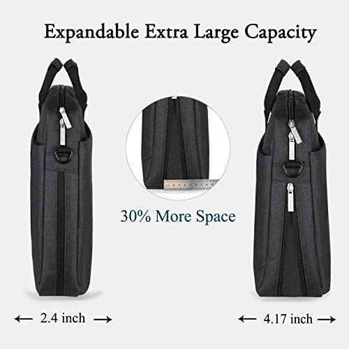 Voova-17-173-Inch-Laptop-Bag-Briefcase-Expandable-Multi-function-Shoulder-Messenger-Bag-Waterproof-Computer-Carrying-Case-with-Organizer-Pocket-for-Men-Women-Business-Travel-College-School