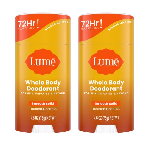 Lume Entire Physique Deodorant – Clean Strong Stick – 72 Hour Odor Management – Aluminum Free