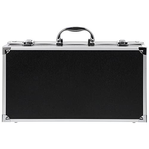 ERINGOGO-Aluminum-Attache-Case-14inch-Lock-Metal-Briefcase-with-Ripple-Foam-Hard-Aluminum-Carrying-Case-Universal-Portable-Tool-Case-for-LaptopLuggageInstrument-Black