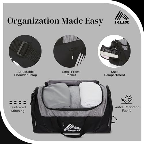 RBX-Gym-Bags-for-Men-Small-Gym-Bag-for-Women-with-Shoe-Compartment-Duffle-Bag-for-Travel-Sports-Bag-Camping-Weekend-Carry-On-Overnight-Duffel-Bag-for-Women-with-Shoulder-Strap