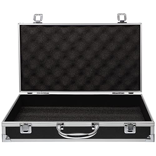 ERINGOGO-Aluminum-Attache-Case-14inch-Lock-Metal-Briefcase-with-Ripple-Foam-Hard-Aluminum-Carrying-Case-Universal-Portable-Tool-Case-for-LaptopLuggageInstrument-Black