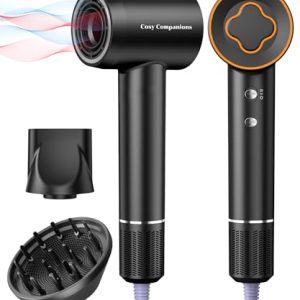 Hair Dryer – 150000 RPM Excessive-Velocity Brushless Motor Unfavourable Ionic Blow Dryer for Quick Drying