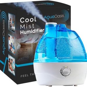 AquaOasis® Cool Mist Humidifier (2.2L Water Tank) Quiet Ultrasonic Humidifiers for Bed room & Massive room – Adjustable -360 Rotation Nozzle