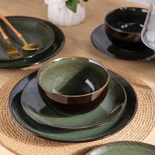 LERATIO-Ceramic-Dinnerware-SetsHandcraft-Stoneware-Plates-and-Bowls-SetsHighly-Chip-and-Crack-Resistant-Dishwasher-Microwave-Oven-Safe-Dishes-setReactive-Glaze-Dinnerware-Service-for-4