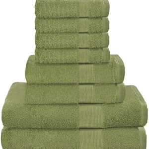 Belizzi Dwelling 8 Piece Towel Set 100% Ring Spun Cotton