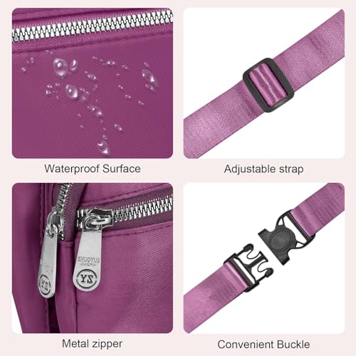 BGWJEX-Fanny-Pack-crossbody-bag-small-Fanny-Pack-with-adjustable-straps-waterproof-purple-belt-bag