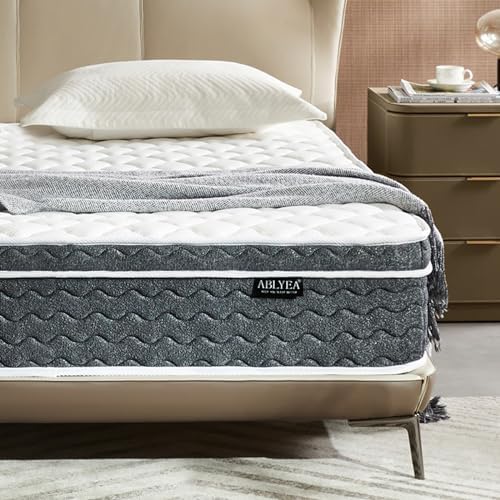 Queen Mattresses 12 Inch Hybrid Mattress in a Field with Gel Reminiscence Foam