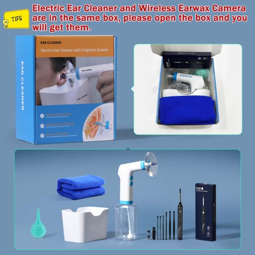 Electric-Ear-Wax-Removal-Tool-Ear-Cleaning-Kit-Safe-and-Effective-Ear-Irrigation-Flushing-System-Reusable-Ear-Washer-for-Adults-with-Ear-Cleaner-Camera-Blue