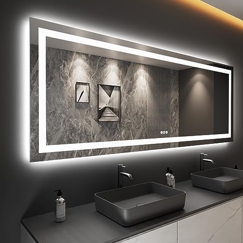 LOAAO 96X36 LED Rest room Mirror with Lights