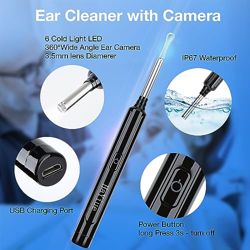 Ear-Wax-Removal-with-Camera-Earwax-Remover-Tool-1296P-FHD-Wireless-Ear-Otoscope-with-6-LED-Lights-6-Ear-Spoon-6-Traditional-Tools-Ear-Wax-Removal-Kit-for-iPhone-iPad-Android-Smart-Phone