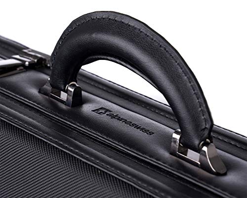 Alpine-Swiss-Expandable-Attache-Case-Dual-Combination-Lock-Hard-Side-Briefcase-Black