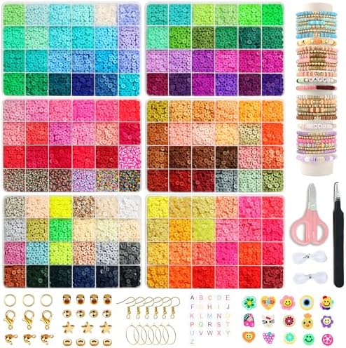 YMSDZHL 19500pcs Clay Beads Bracelet Making Package